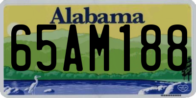 AL license plate 65AM188