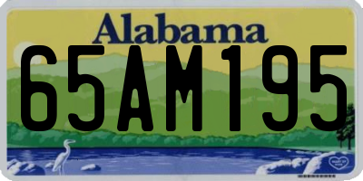 AL license plate 65AM195