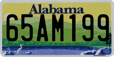 AL license plate 65AM199