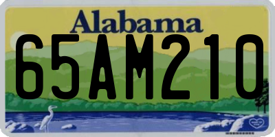 AL license plate 65AM210