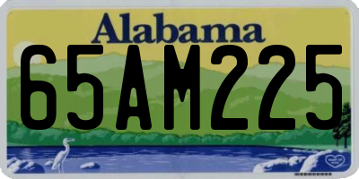 AL license plate 65AM225