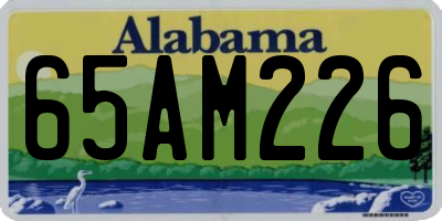 AL license plate 65AM226