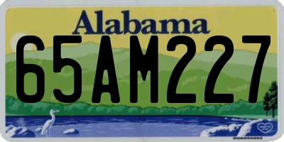AL license plate 65AM227