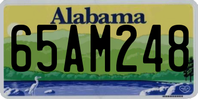 AL license plate 65AM248