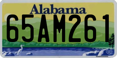 AL license plate 65AM261
