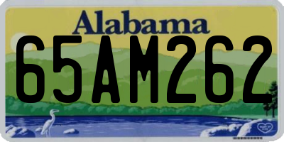 AL license plate 65AM262