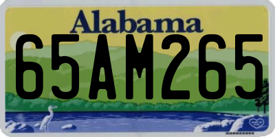 AL license plate 65AM265