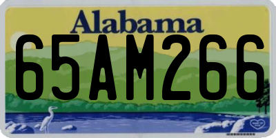 AL license plate 65AM266