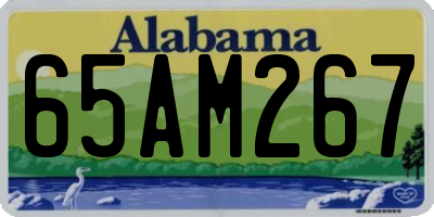 AL license plate 65AM267