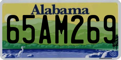 AL license plate 65AM269