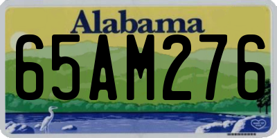 AL license plate 65AM276