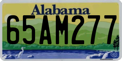 AL license plate 65AM277