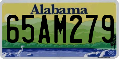 AL license plate 65AM279