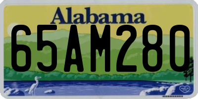 AL license plate 65AM280