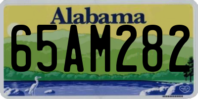 AL license plate 65AM282