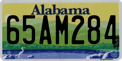 AL license plate 65AM284