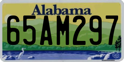 AL license plate 65AM297