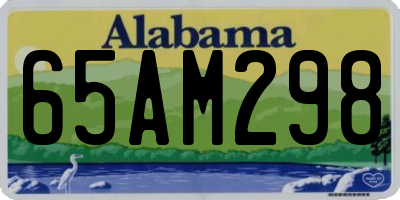 AL license plate 65AM298