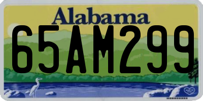 AL license plate 65AM299
