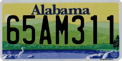 AL license plate 65AM311