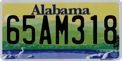 AL license plate 65AM318
