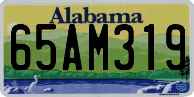 AL license plate 65AM319