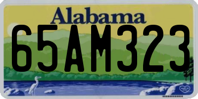 AL license plate 65AM323