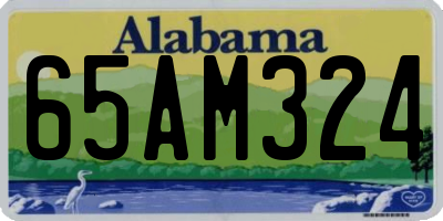 AL license plate 65AM324