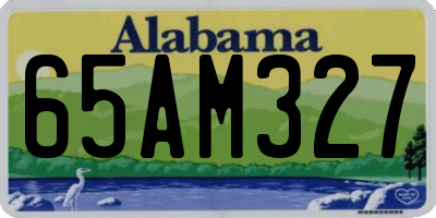 AL license plate 65AM327