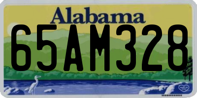 AL license plate 65AM328