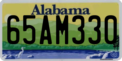 AL license plate 65AM330