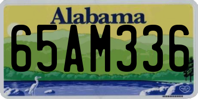 AL license plate 65AM336