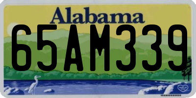 AL license plate 65AM339