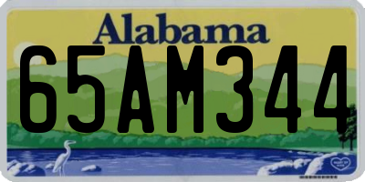 AL license plate 65AM344
