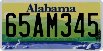 AL license plate 65AM345