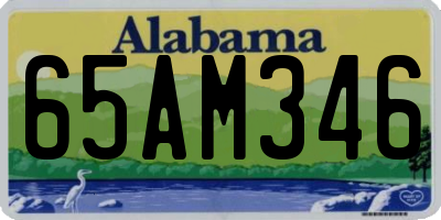 AL license plate 65AM346