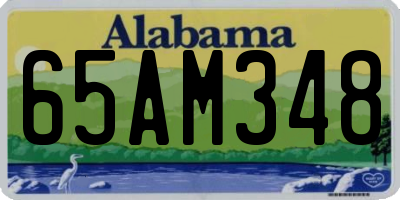 AL license plate 65AM348
