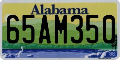 AL license plate 65AM350