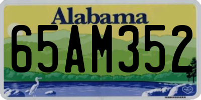 AL license plate 65AM352