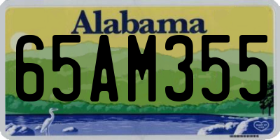 AL license plate 65AM355