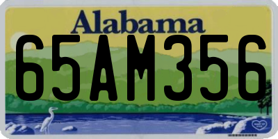 AL license plate 65AM356