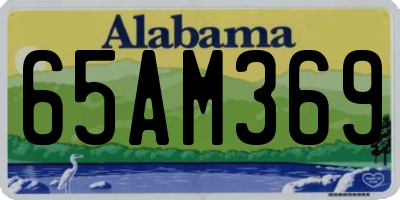 AL license plate 65AM369