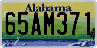 AL license plate 65AM371