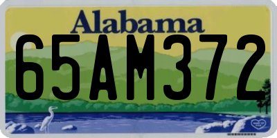 AL license plate 65AM372