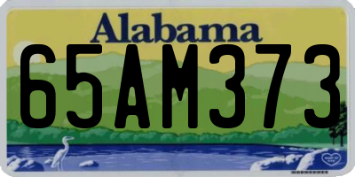 AL license plate 65AM373