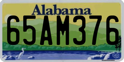 AL license plate 65AM376