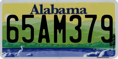 AL license plate 65AM379
