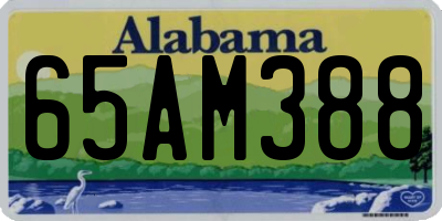 AL license plate 65AM388