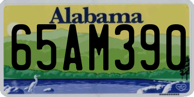 AL license plate 65AM390