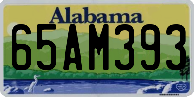 AL license plate 65AM393